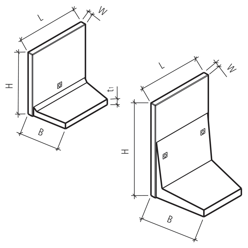 ROZTEC® MIDI Winkelplatten glatt