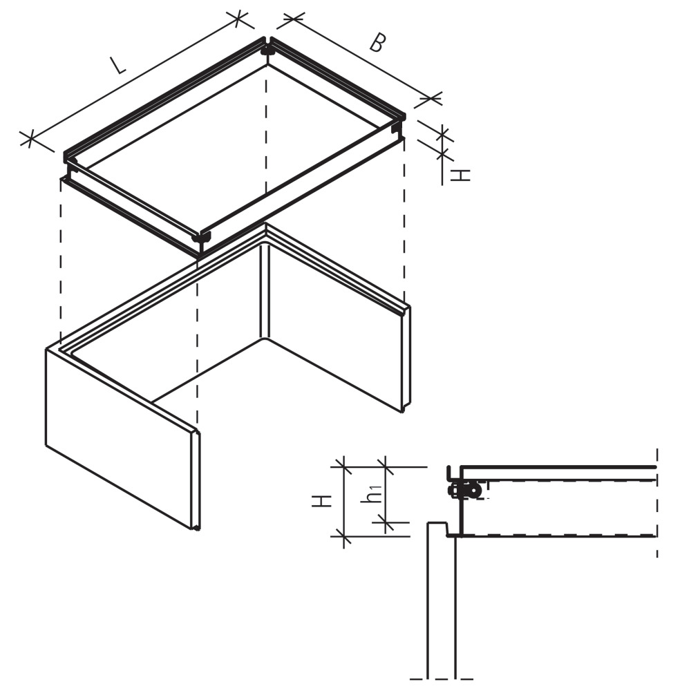 Lichtschachtaufsatzelemente