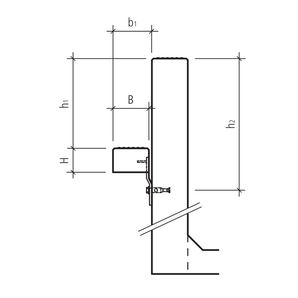 Perronwinkel Beton- und Gitterrostauftritte