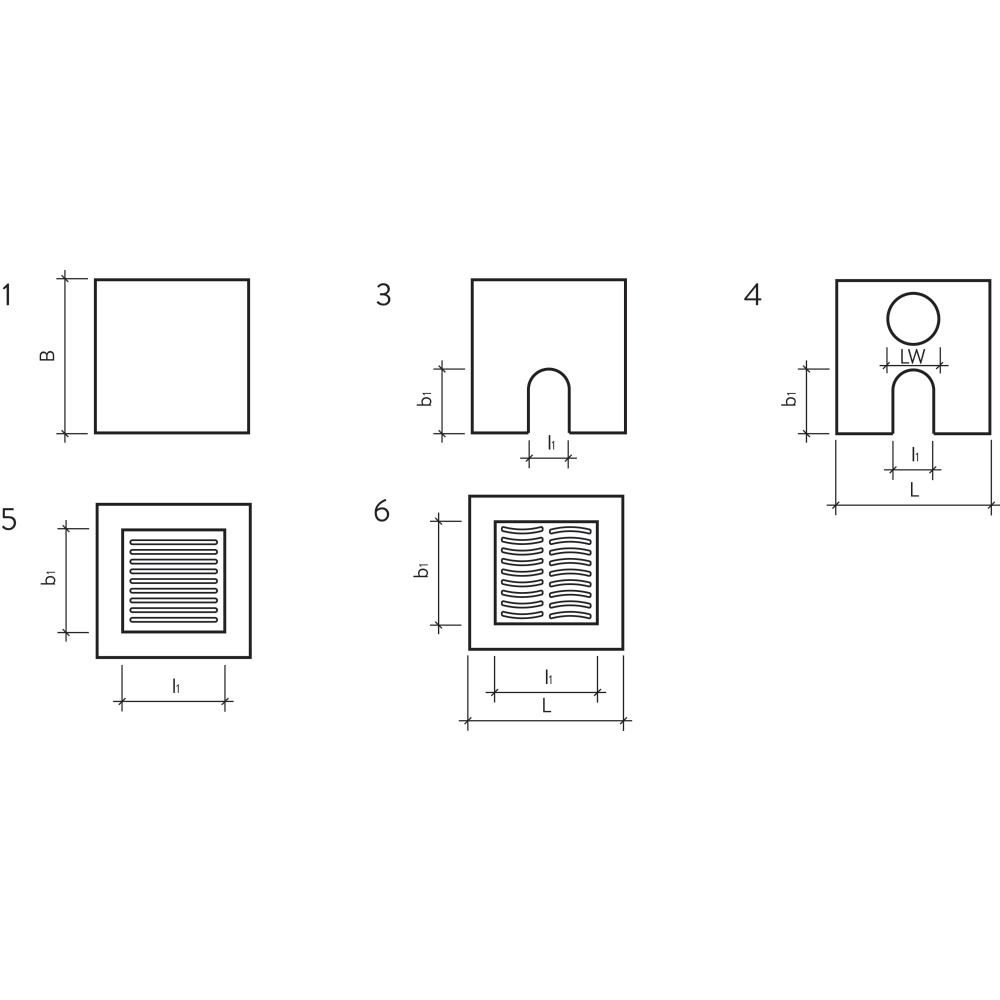 Dachwassersammler quadratisch