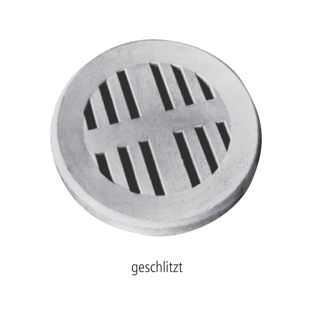 Betondeckel gelocht / geschlitzt begehbar