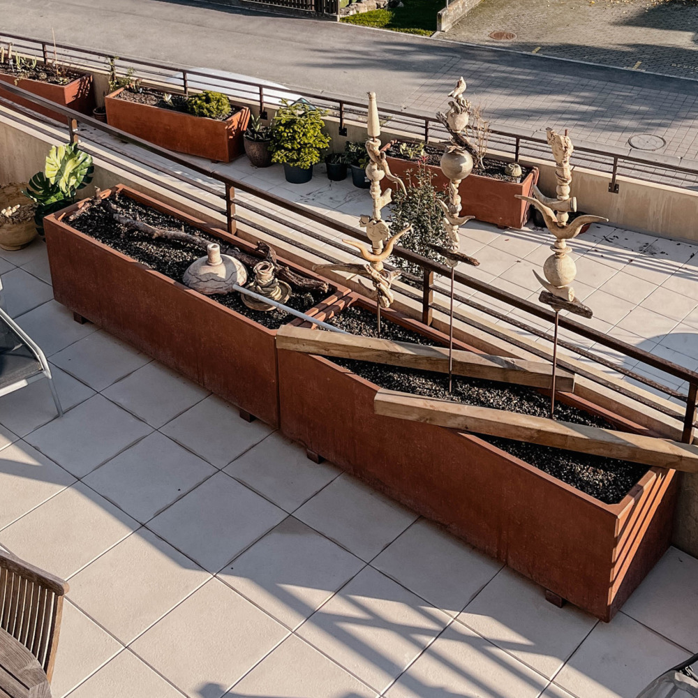 FERRO CONCRETE® Pflanzentröge rechteckig glatt