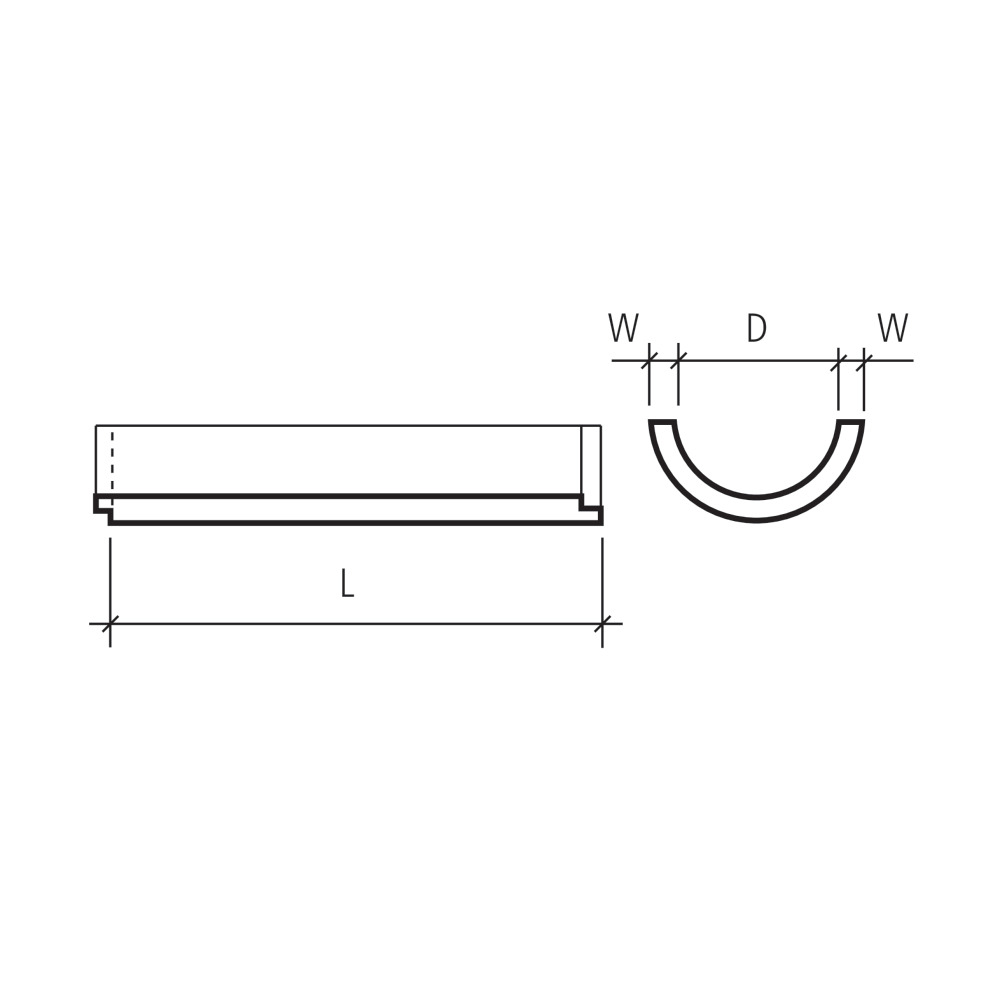 Halbschalen ohne Fuss unbewehrt