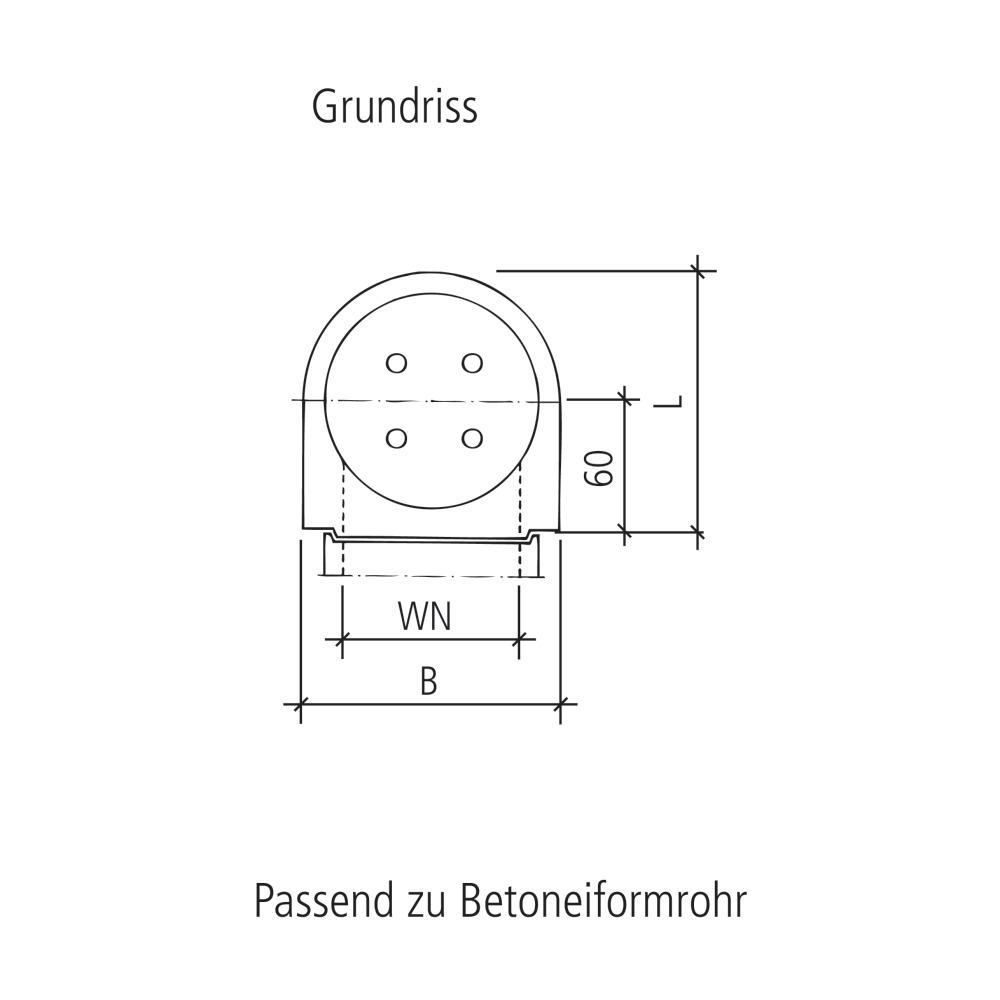Notausstiegschachtunterteile