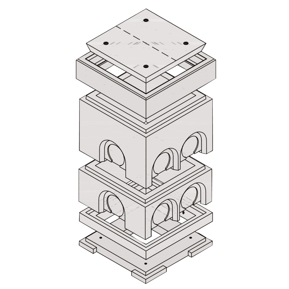 Kabelschächte Einzelteile