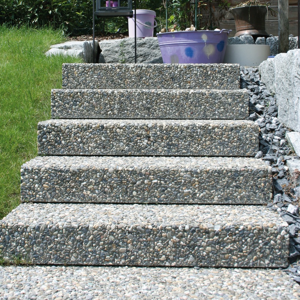 CASTELLO® Blockstufen gefast gewaschen