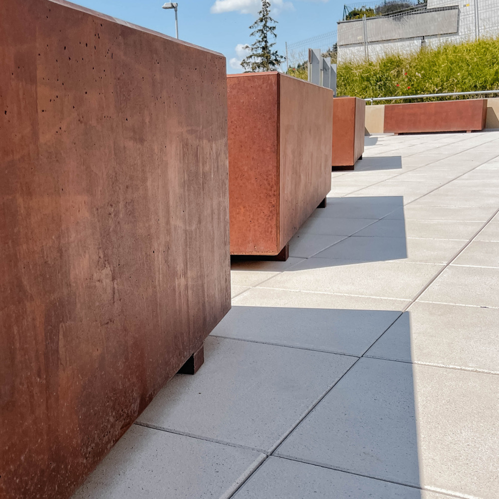 FERRO CONCRETE® Pflanzentröge rechteckig glatt