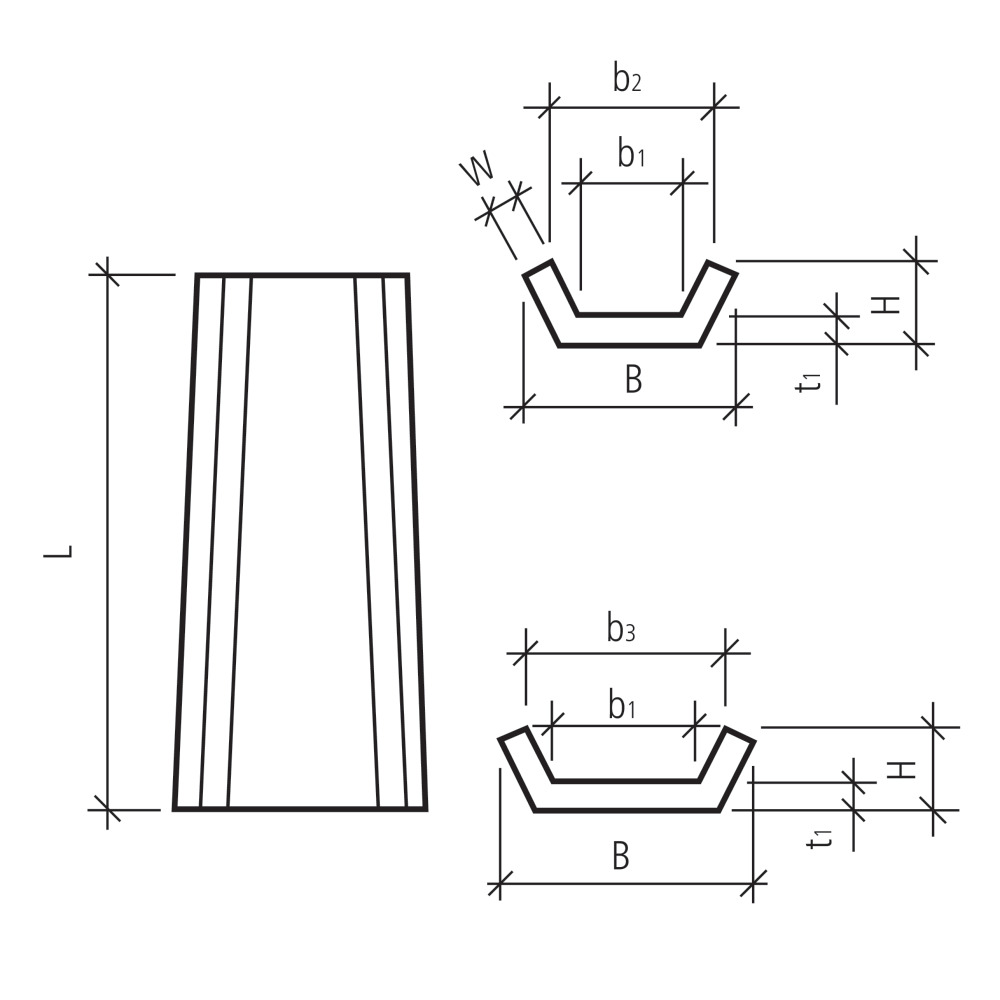 Wildbachschalen leicht bewehrt