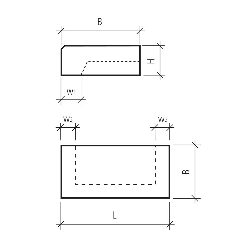 CASTELLO® Blockstufen gefast gewaschen
