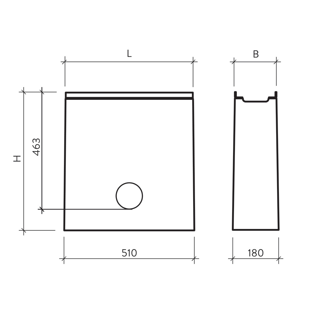 BIRCOlight® Rinnen NW 100 AS Liniensinkkästen