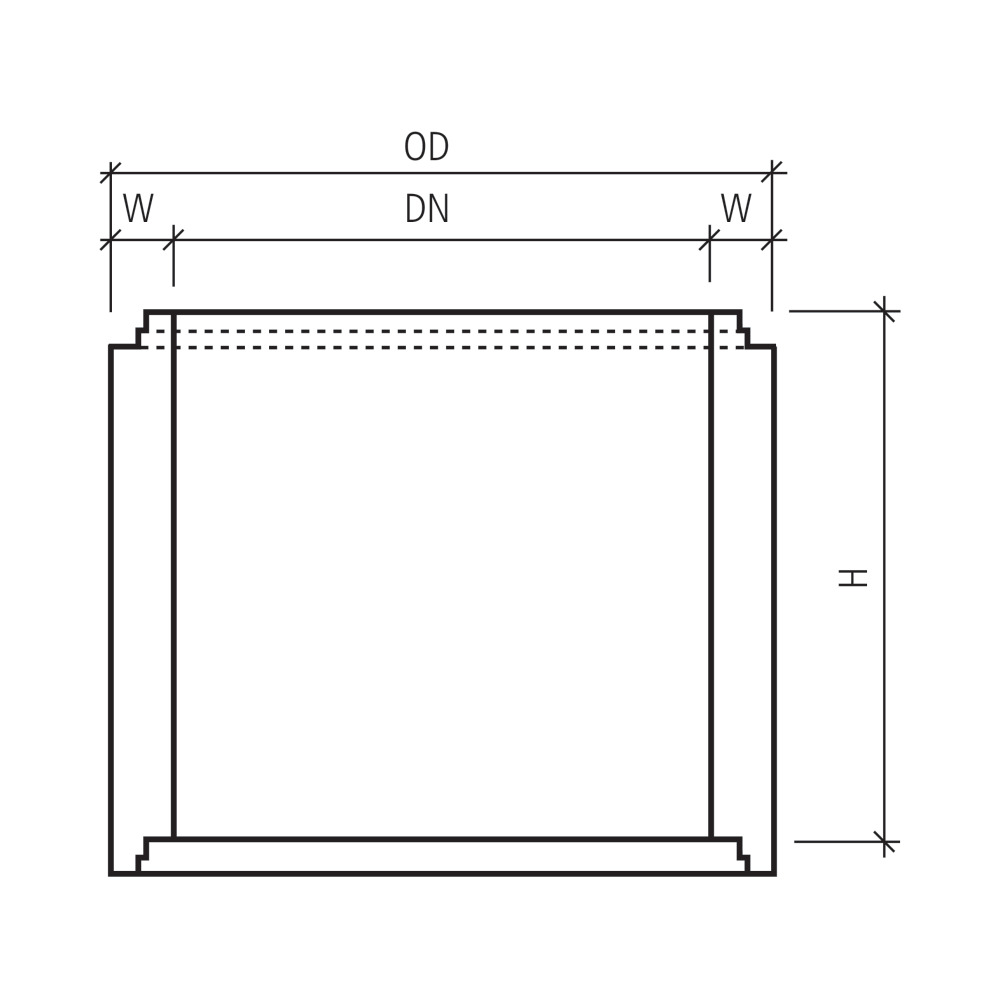 CENTUB® Schachtringe unbewehrt rund