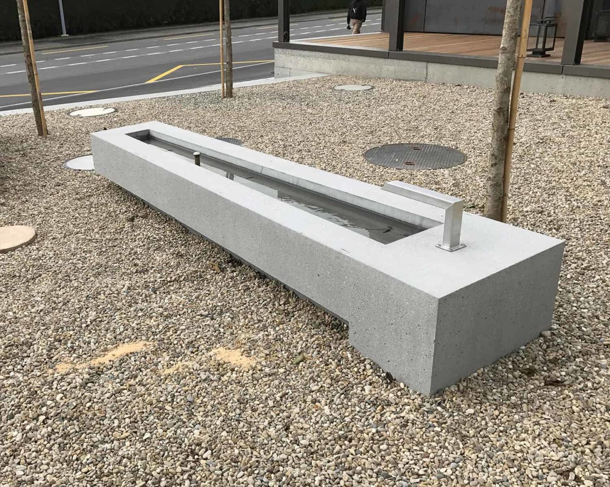 Brunnentrog Beton freiraumarchitektur GmbH, Auftraggeber Gärtner Pflugshaupt AG