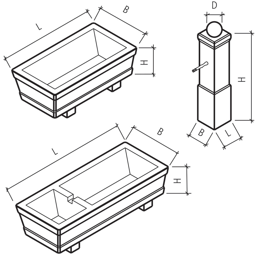 RUSTICO Brunnentröge