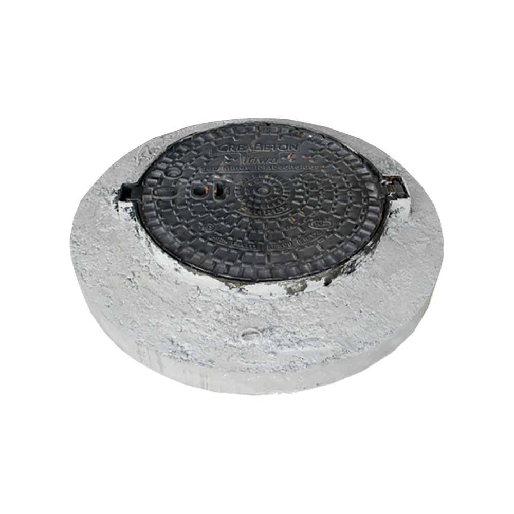 PAMREX Gussdeckel mit Betonrahmen