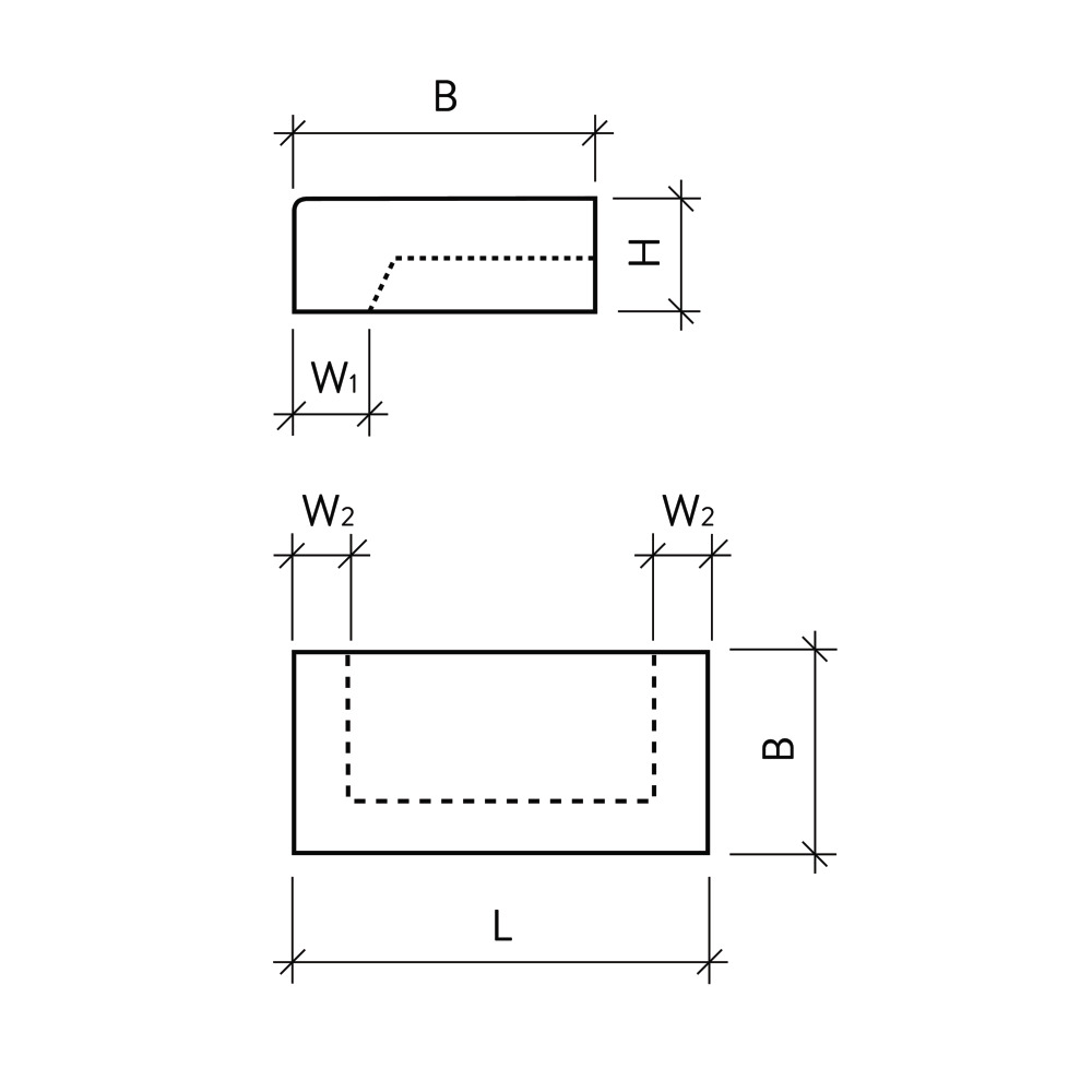FROSTA Blockstufen gestrahlt