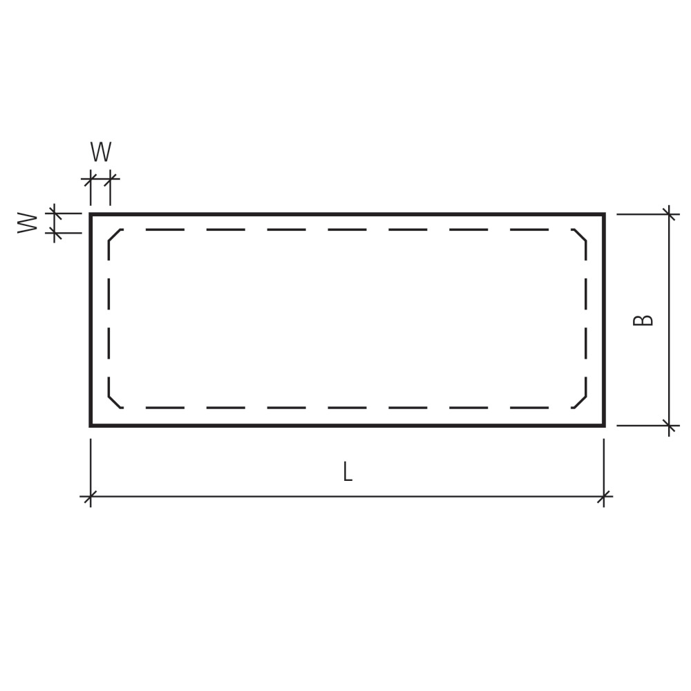 PARCO® Sitzbänke rechteckig