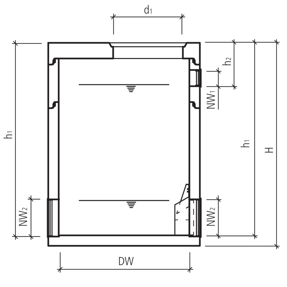 friwa®-rec Abflussregler-Wirbeldrossel für Mischwasser AREB
