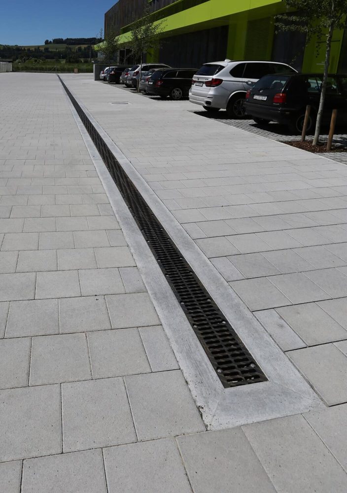 Spezialrinne für BIRCO-Rost, Verein Kooperative Speicherbibliothek Schweiz, Büron LU